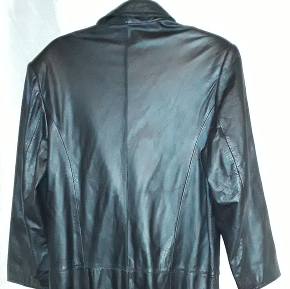 OutBrook Women's Black Leather Coat Size: Small - Picture 2 of 8